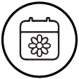 PICTOGRAMME SITE INTERNET - Période de floraison